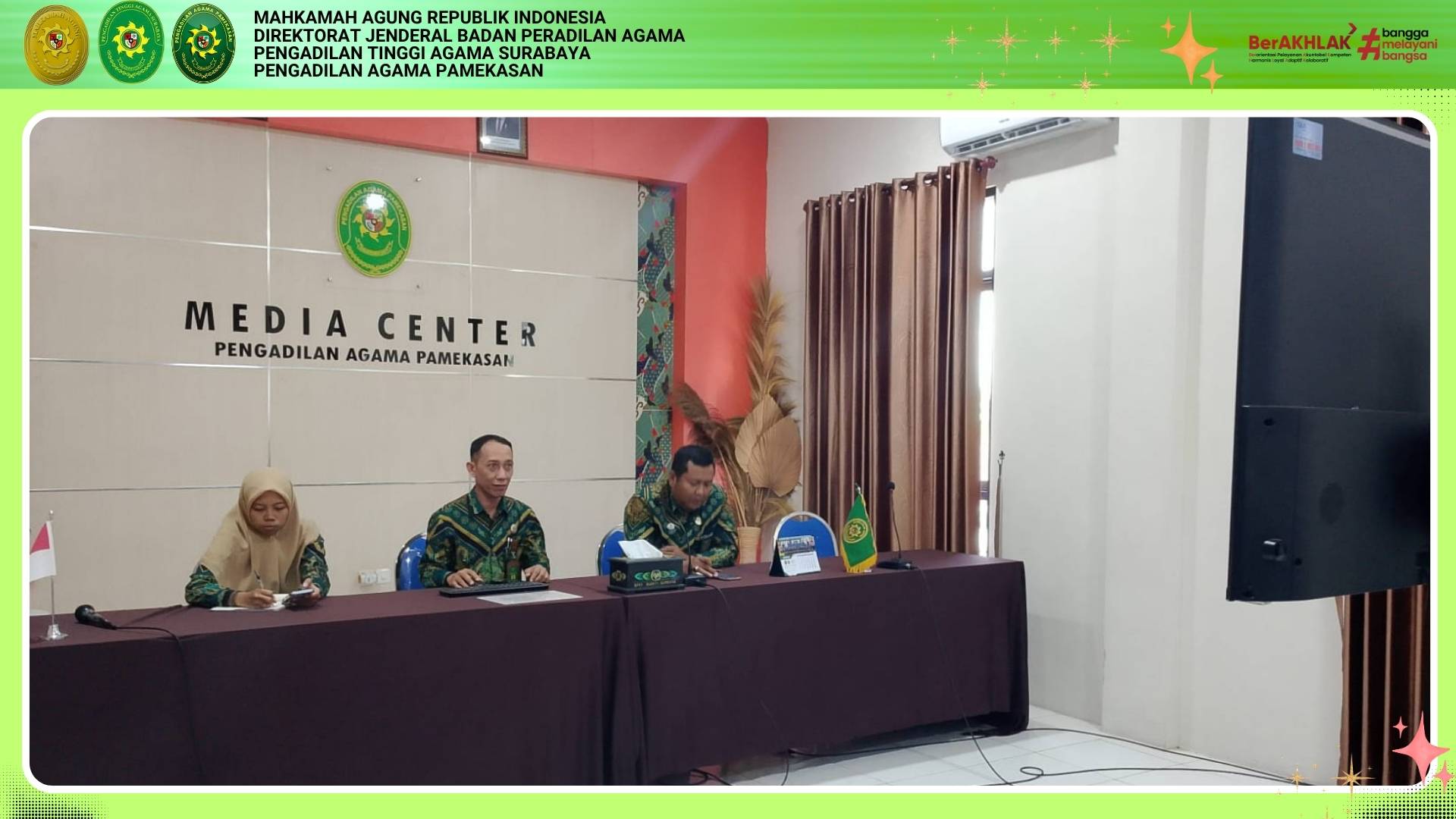 PA Pamekasan Ikuti Rapat Koordinasi PTA Surabaya Terkait Penanganan Permohonan Perwalian
